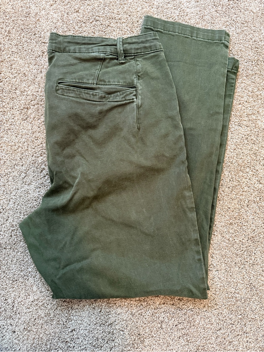 Kut from the Kloth Dark Olive Green Straight Chinos